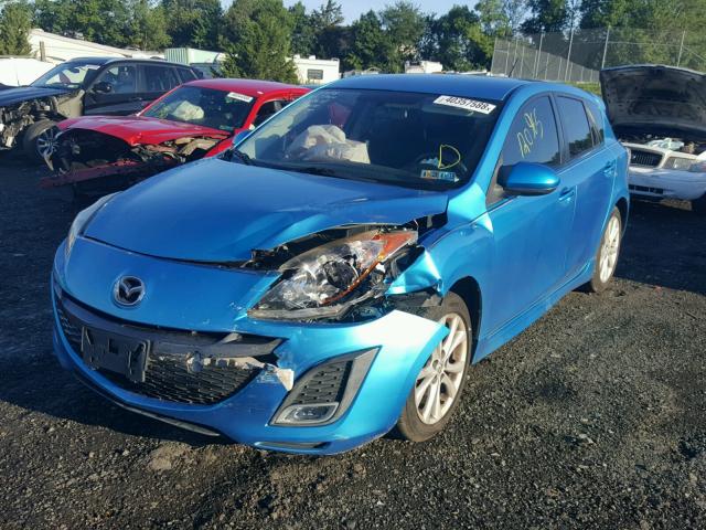 JM1BL1K68B1470295 - 2011 MAZDA 3 S BLUE photo 2