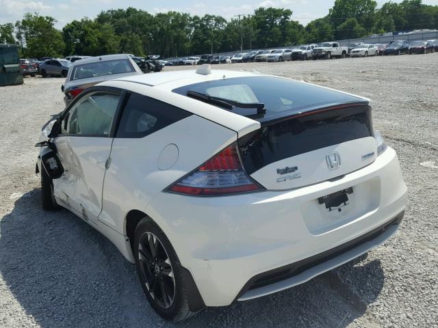 JHMZF1D62FS000135 - 2015 HONDA CR-Z EX WHITE photo 3