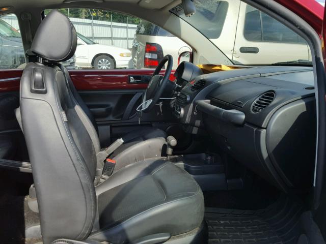 3VWRW31C87M519902 - 2007 VOLKSWAGEN NEW BEETLE წითელი ფოტო 5