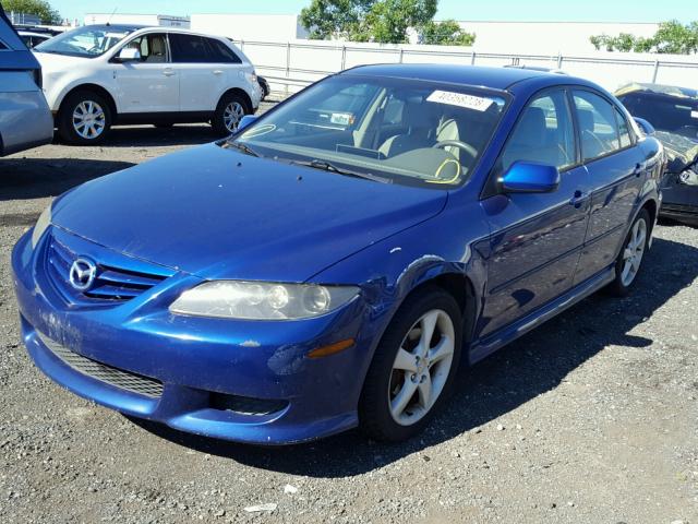 1YVFP84C445N57473 - 2004 MAZDA 6 I BLUE photo 2