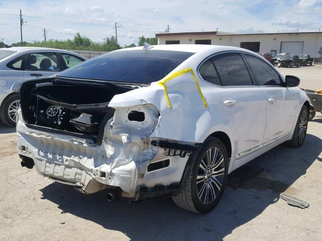 KNALN4D74F5169458 - 2015 KIA CADENZA PR WHITE photo 4