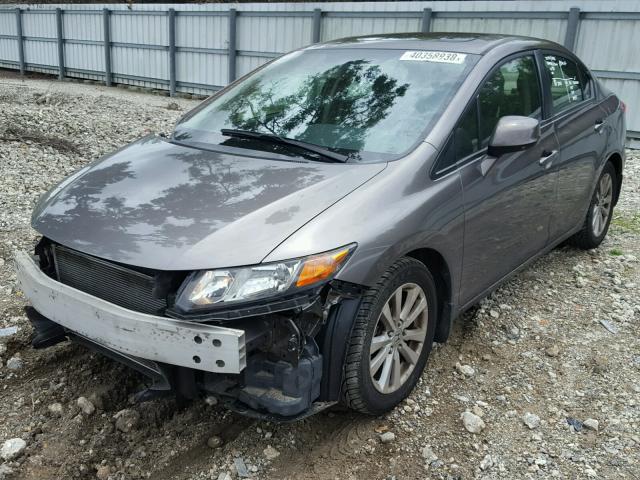 2HGFB2F99CH557285 - 2012 HONDA CIVIC EXL ყავისფერი ფოტო 2