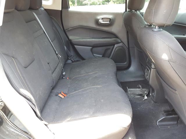 3C4NJDAB2HT656516 - 2017 JEEP COMPASS SP BLACK photo 6