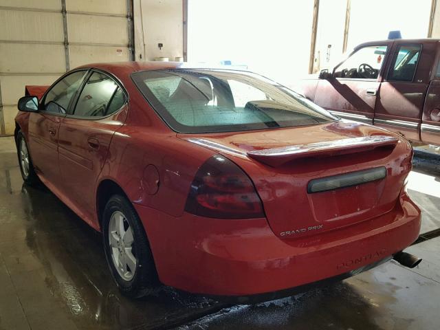 2G2WP552X81147556 - 2008 PONTIAC GRAND PRIX RED photo 3