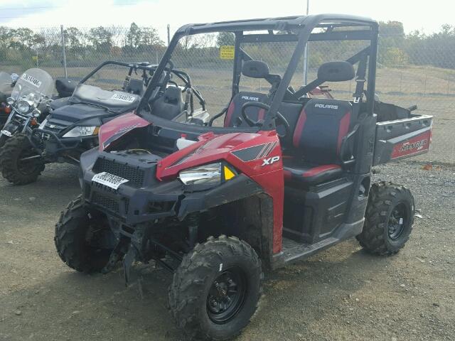 4XAUH9EA2EG286925 - 2014 POLARIS RANGER 900 RED photo 2