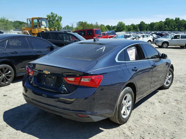 1G1ZB5ST2JF117480 - 2018 CHEVROLET MALIBU LS BLUE photo 4