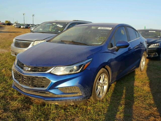 1G1BE5SM8G7236896 - 2016 CHEVROLET CRUZE LT BLUE photo 2