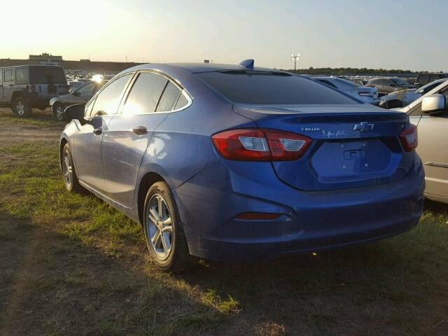 1G1BE5SM8G7236896 - 2016 CHEVROLET CRUZE LT BLUE photo 3