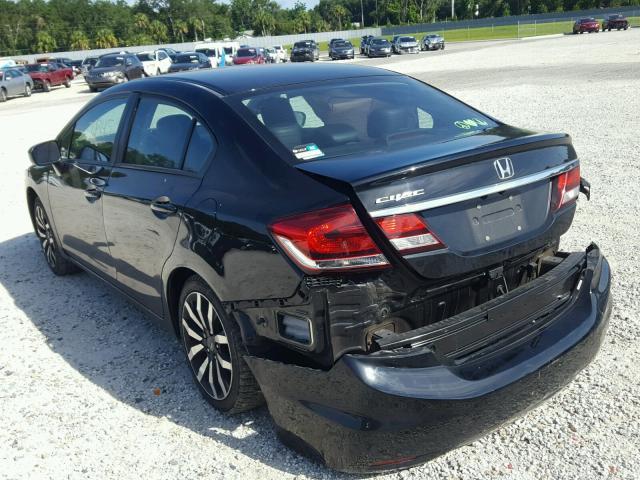 19XFB2F99EE075509 - 2014 HONDA CIVIC EXL 黑色 照片 3