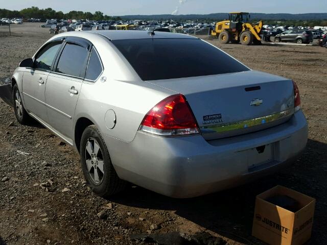 2G1WT58K879199568 - 2007 CHEVROLET IMPALA LT SILVER photo 3