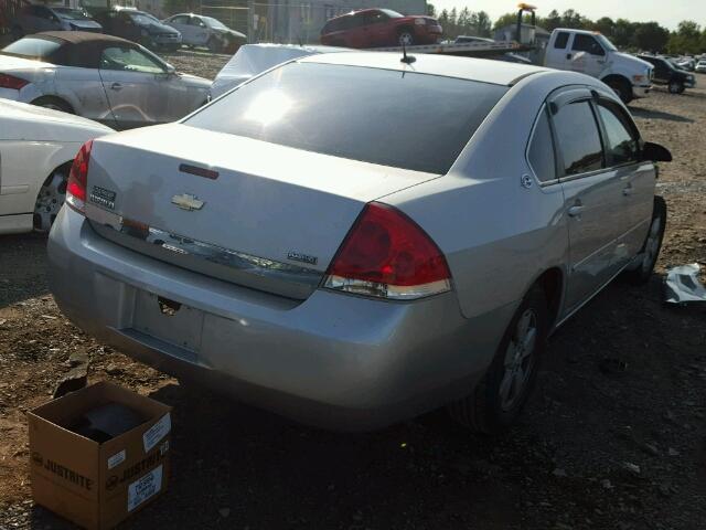 2G1WT58K879199568 - 2007 CHEVROLET IMPALA LT SILVER photo 4