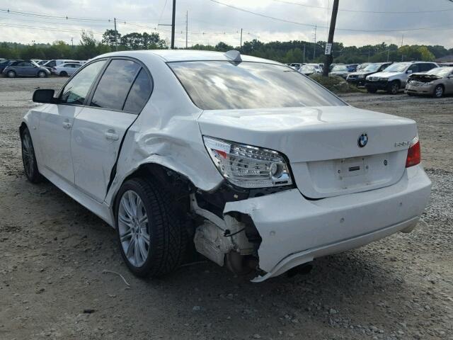 WBANV9C59AC138118 - 2010 BMW 535 WHITE photo 3