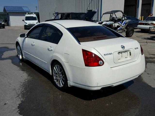 1N4BA41E25C844219 - 2005 NISSAN MAXIMA SE WHITE photo 3