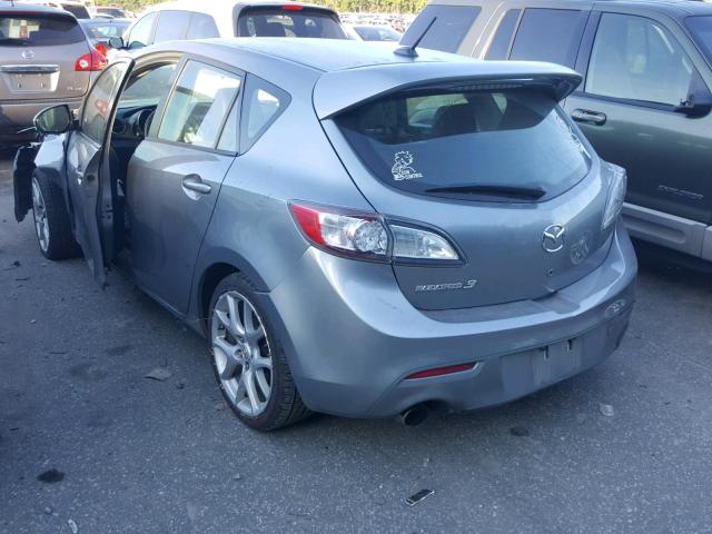 JM1BL1K33B1401973 - 2011 MAZDA SPEED 3 GRAY photo 3