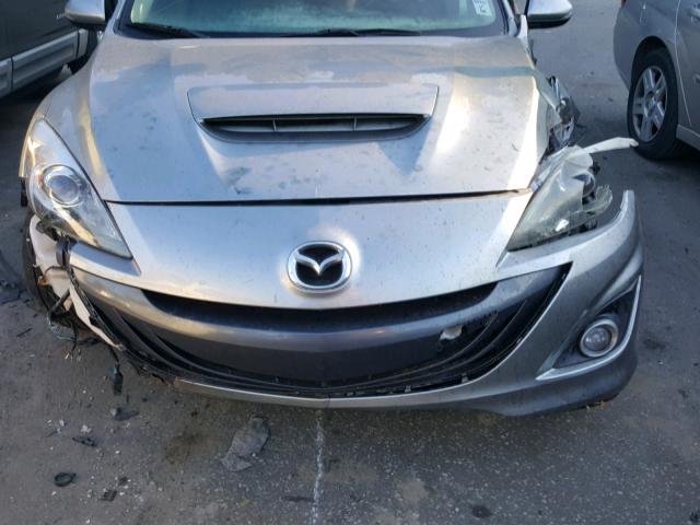 JM1BL1K33B1401973 - 2011 MAZDA SPEED 3 GRAY photo 9
