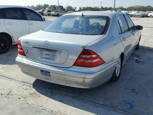 WDBNG75J61A189761 - 2001 MERCEDES-BENZ S 500 SILVER photo 4