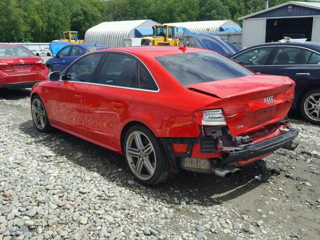 WAUBGAFL1DA165869 - 2013 AUDI S4 PREMIUM RED photo 3