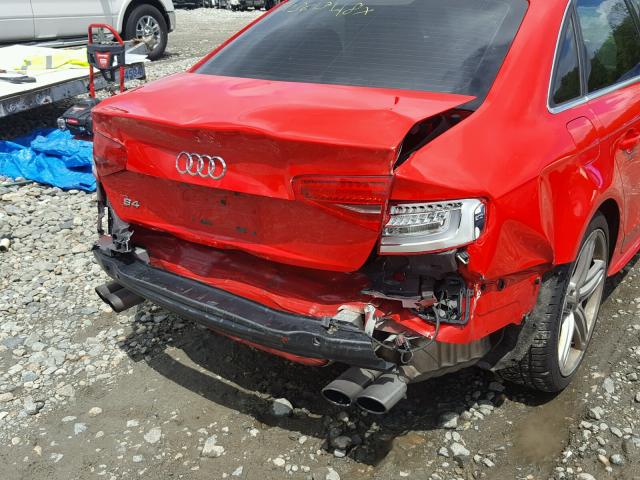 WAUBGAFL1DA165869 - 2013 AUDI S4 PREMIUM RED photo 9