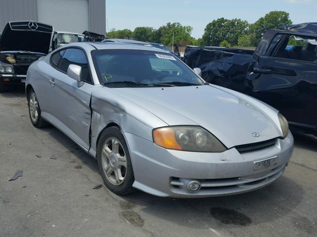 KMHHM65D84U136537 - 2004 HYUNDAI TIBURON SILVER photo 1