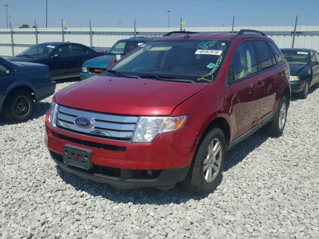 2FMDK48C08BB22283 - 2008 FORD EDGE SEL MAROON photo 2