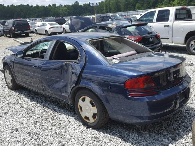 1B3AL46T66N253972 - 2006 DODGE STRATUS SX BLUE photo 3