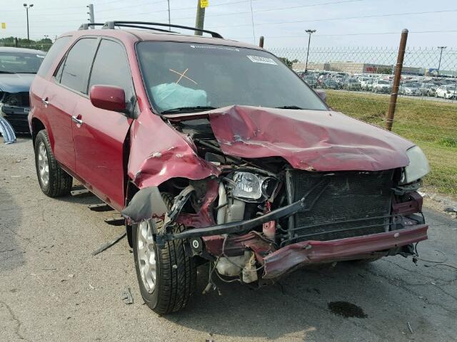 2HNYD186X2H542480 - 2002 ACURA MDX TOURIN MAROON photo 1