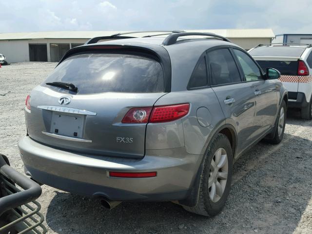 JNRAS08U95X106547 - 2005 INFINITI FX35 GRAY photo 4