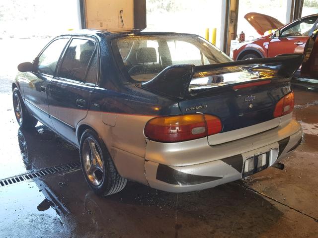 1Y1SK5286YZ415362 - 2000 CHEVROLET GEO PRIZM 蓝色 照片 3