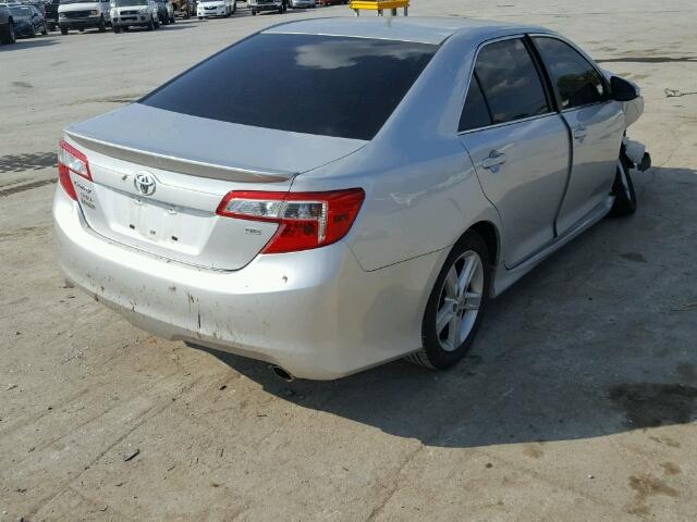 4T1BF1FK0DU258082 - 2013 TOYOTA CAMRY L SILVER photo 4