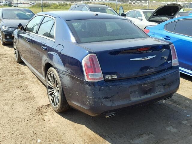 2C3CCABG9EH125428 - 2014 CHRYSLER 300 BLUE photo 3