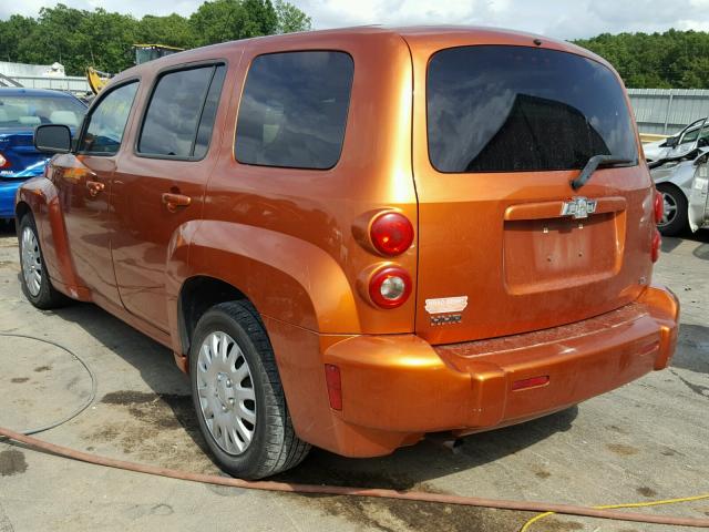 3GNDA13D78S596089 - 2008 CHEVROLET HHR LS ORANGE photo 3