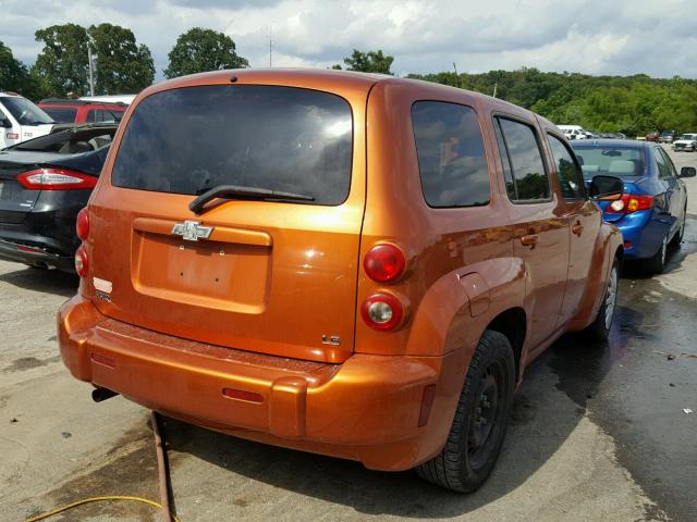 3GNDA13D78S596089 - 2008 CHEVROLET HHR LS ORANGE photo 4