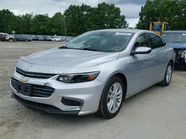 1G1ZE5ST1HF109100 - 2017 CHEVROLET MALIBU LT SILVER photo 2