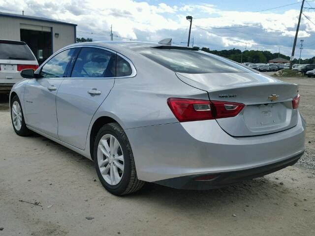 1G1ZE5ST1HF109100 - 2017 CHEVROLET MALIBU LT SILVER photo 3