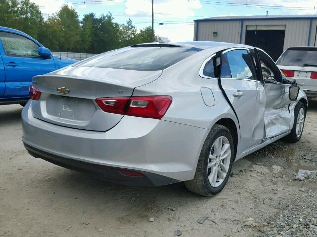 1G1ZE5ST1HF109100 - 2017 CHEVROLET MALIBU LT SILVER photo 4