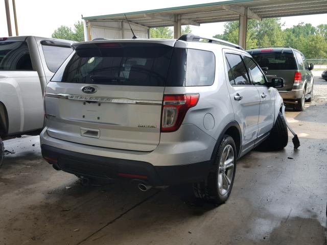 1FM5K7F82EGB79531 - 2014 FORD EXPLORER L SILVER photo 4