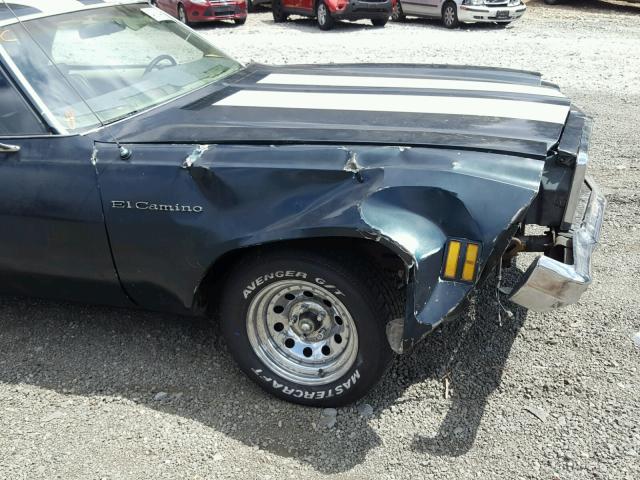 1C80D5Z454735 - 1975 CHEVROLET EL CAMINO BLUE photo 10