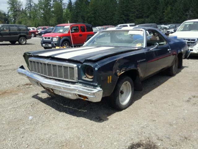 1C80D5Z454735 - 1975 CHEVROLET EL CAMINO BLUE photo 2