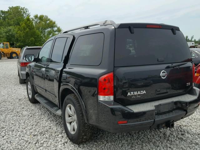 5N1AA0NC5AN620301 - 2010 NISSAN ARMADA SE BLACK photo 3