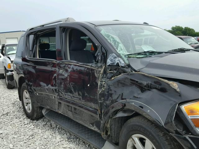 5N1AA0NC5AN620301 - 2010 NISSAN ARMADA SE BLACK photo 9