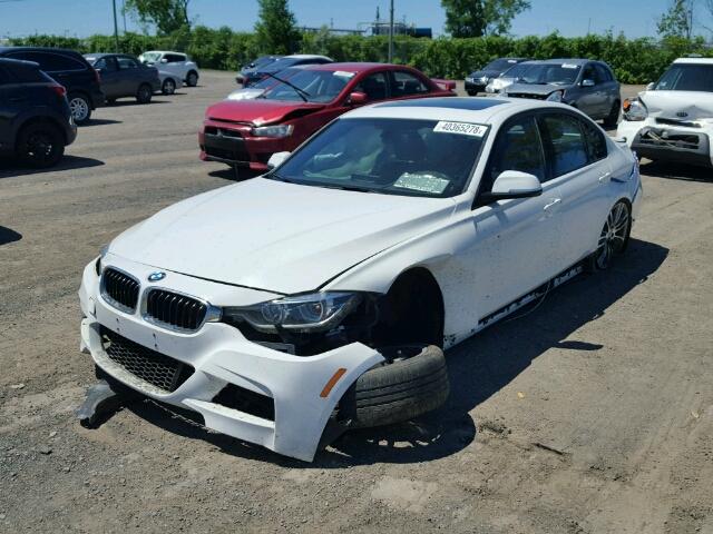 WBA8B7C56GK703224 - 2016 BMW 340 XI WHITE photo 2