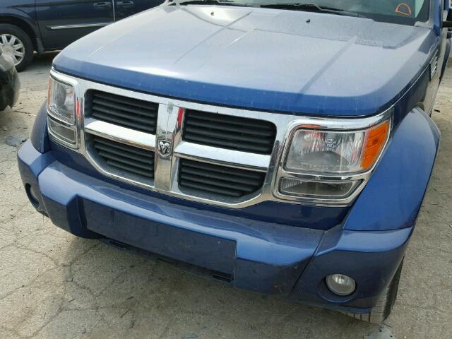 1D8GU28K39W517907 - 2009 DODGE NITRO BLUE photo 9