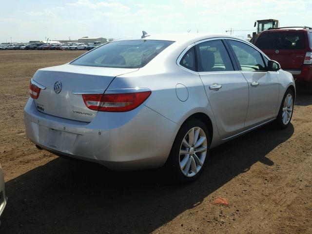 1G4PR5SK2D4197974 - 2013 BUICK VERANO CON SILVER photo 4