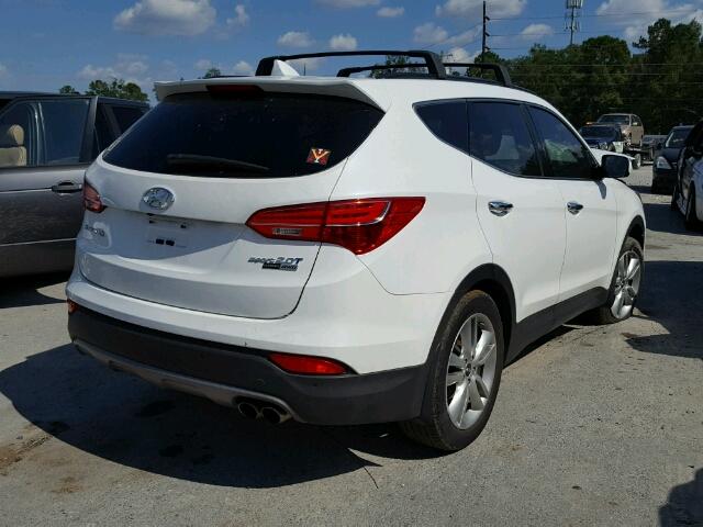 5XYZWDLA6FG284125 - 2015 HYUNDAI SANTA FE S WHITE photo 4