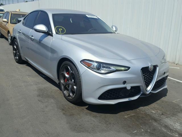 ZARFAECN5J7571106 - 2018 ALFA ROMEO GIULIA TI SILVER photo 1