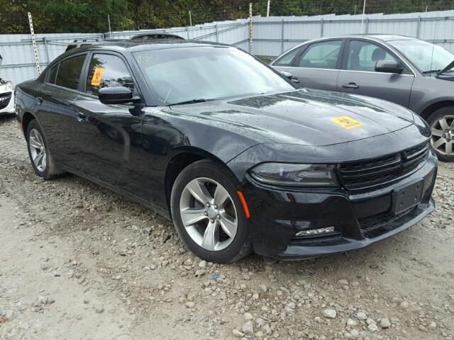 2C3CDXHG9FH835602 - 2015 DODGE CHARGER SX BLACK photo 1