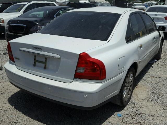 YV1TS592261442428 - 2006 VOLVO S80 2.5T WHITE photo 4