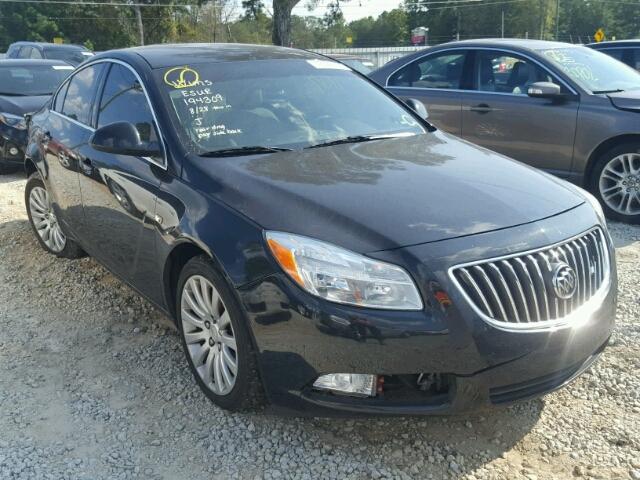 W04GN5EC6B1127942 - 2011 BUICK REGAL CXL BLACK photo 1