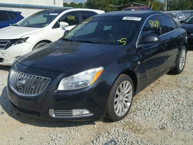 W04GN5EC6B1127942 - 2011 BUICK REGAL CXL BLACK photo 2