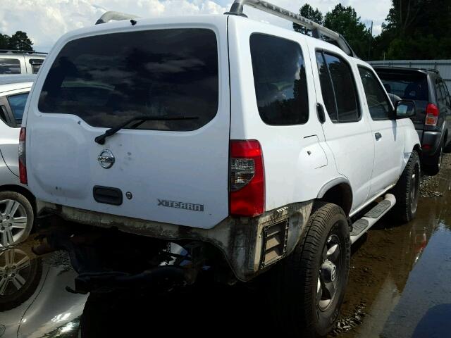 5N1ED28T43C676390 - 2003 NISSAN XTERRA WHITE photo 4